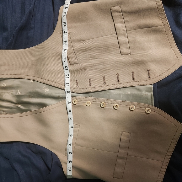 3-piece tan suit - vintage - made in UK - Picture 14 of 16